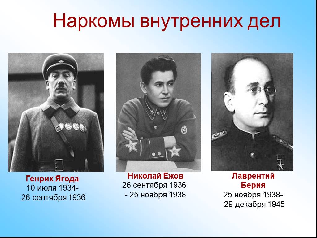 Наркомы НКВД
